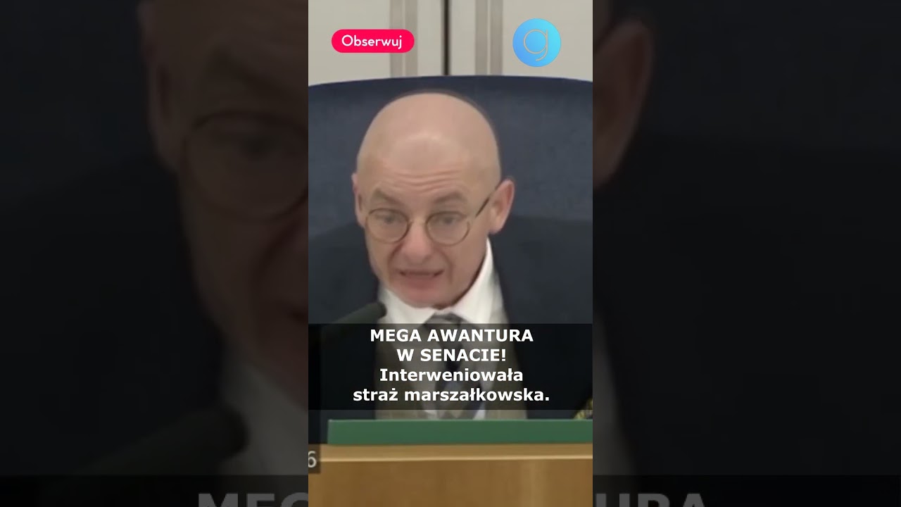 MEGA AWANTURA W SENACIE! Interweniowała straż marszałkowska. #shorts
