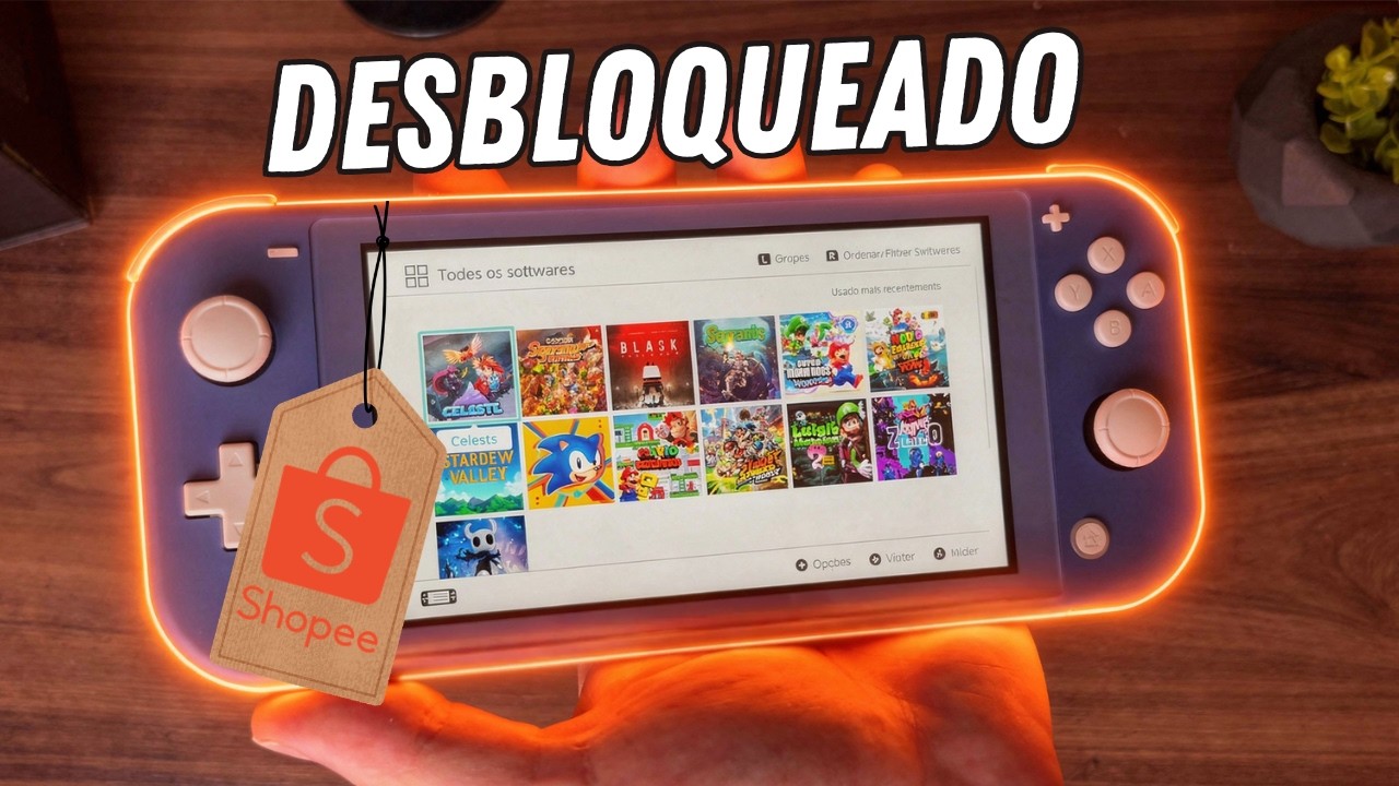 Comprei um SWITCH LITE DESTRAVADO na SHOPEE