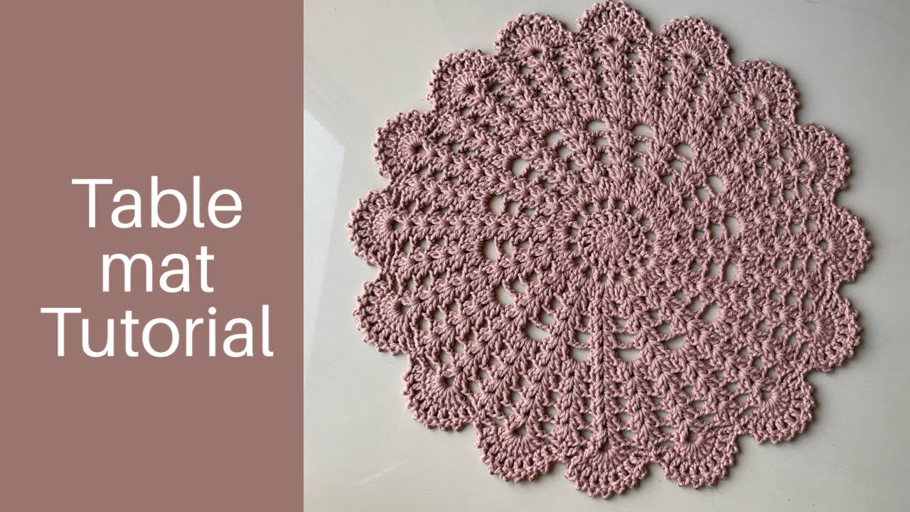 Simple Crochet Placemat pattern || Crochet Thalposh Design @Crochetnaari