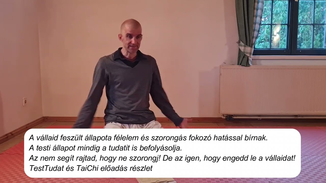 TaiChiban a vállak lógnak, ez szorongást old - TestTudat előadás részlet