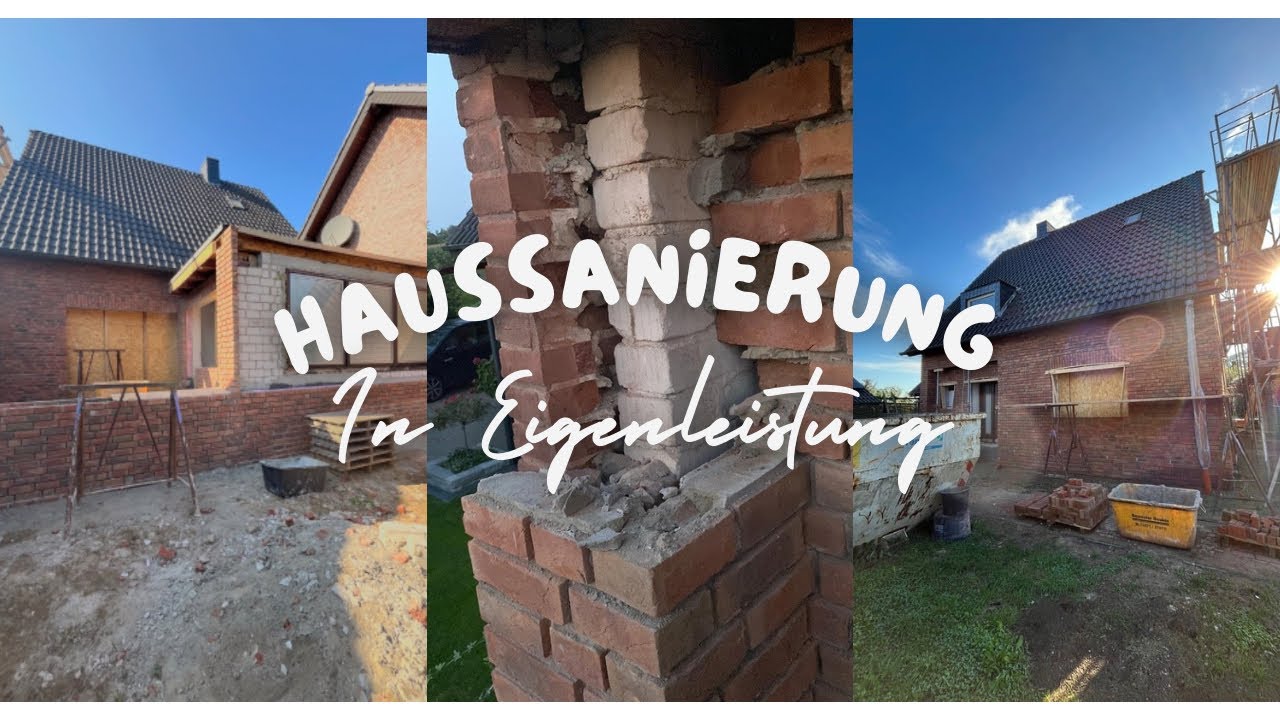 Haussanierung in Eigenleistung | Die Klinkerarbeiten sind fertig | Ich zeige euch den Dachboden 🏡✨