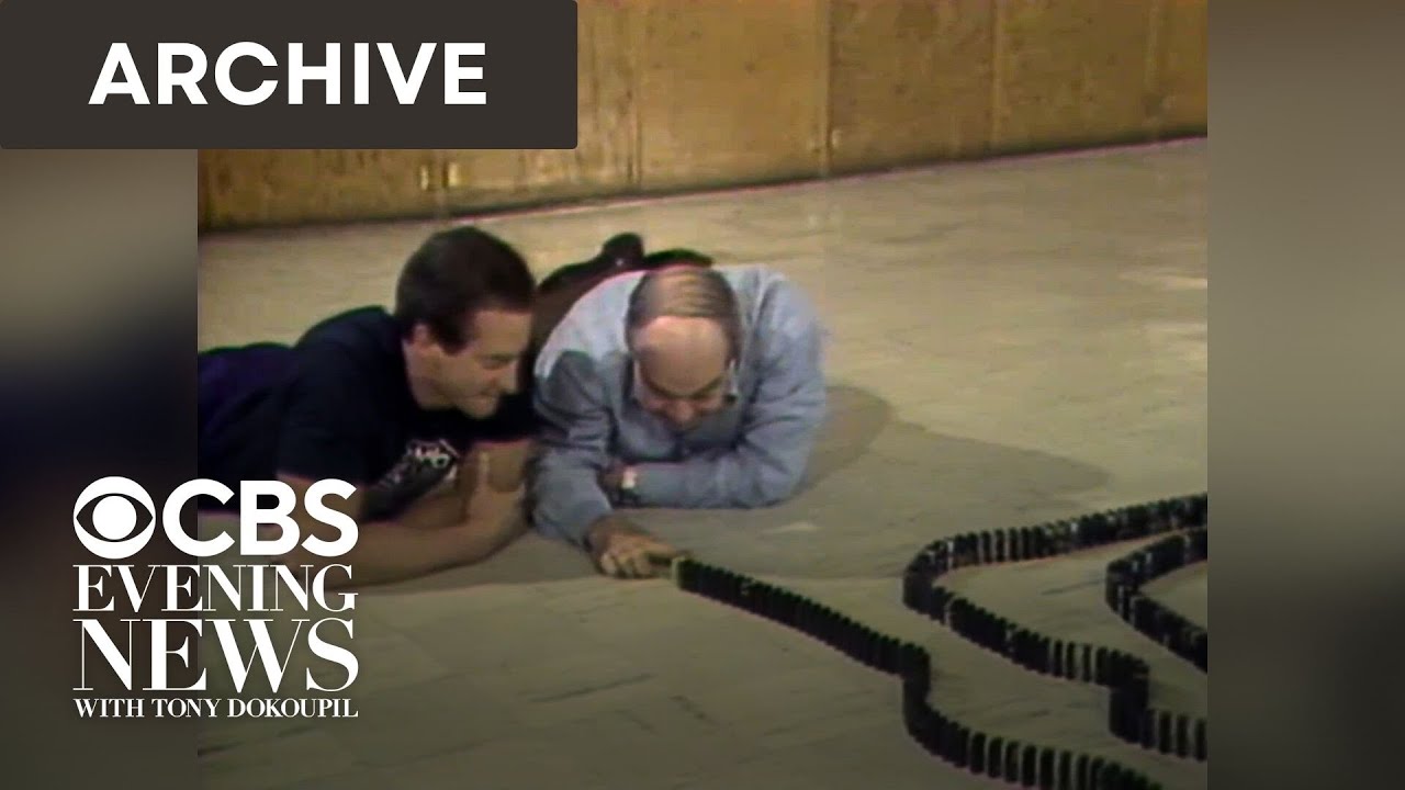 The man who can’t stop setting up dominoes just to watch them fall (1983)