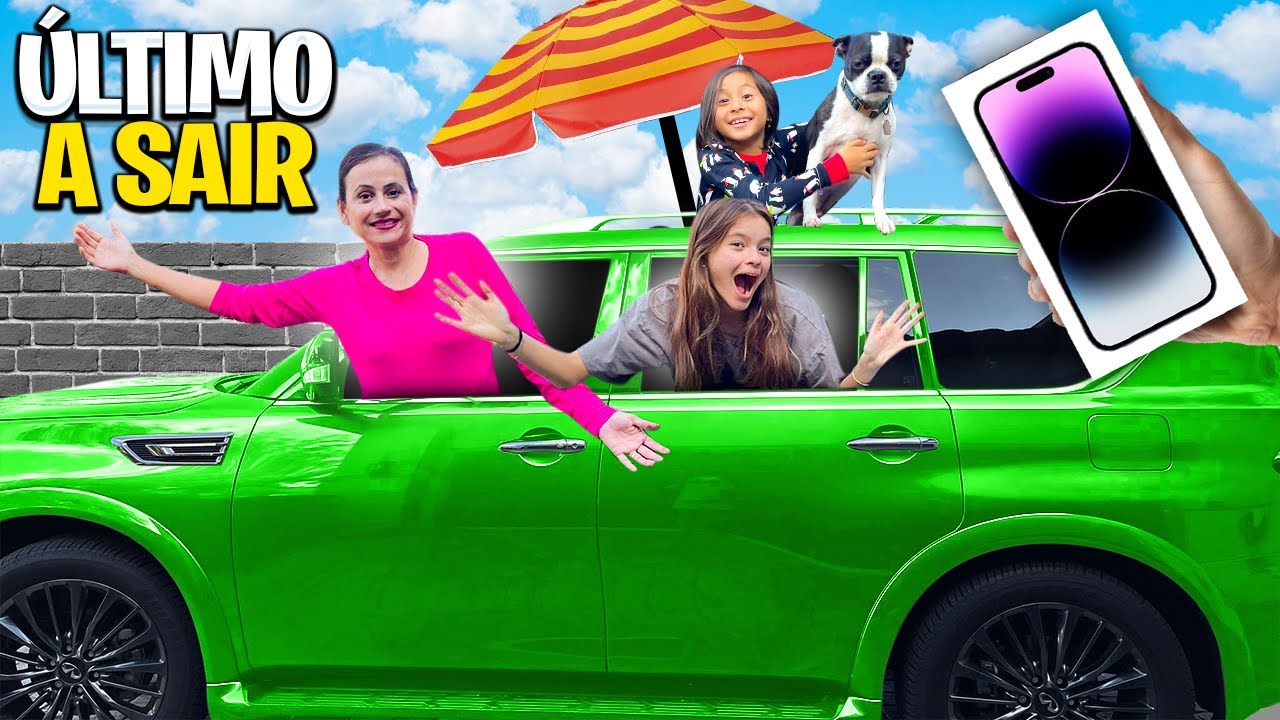 O Último a SAIR DO CARRO Ganha Um Iphone 15 Pro Max!!