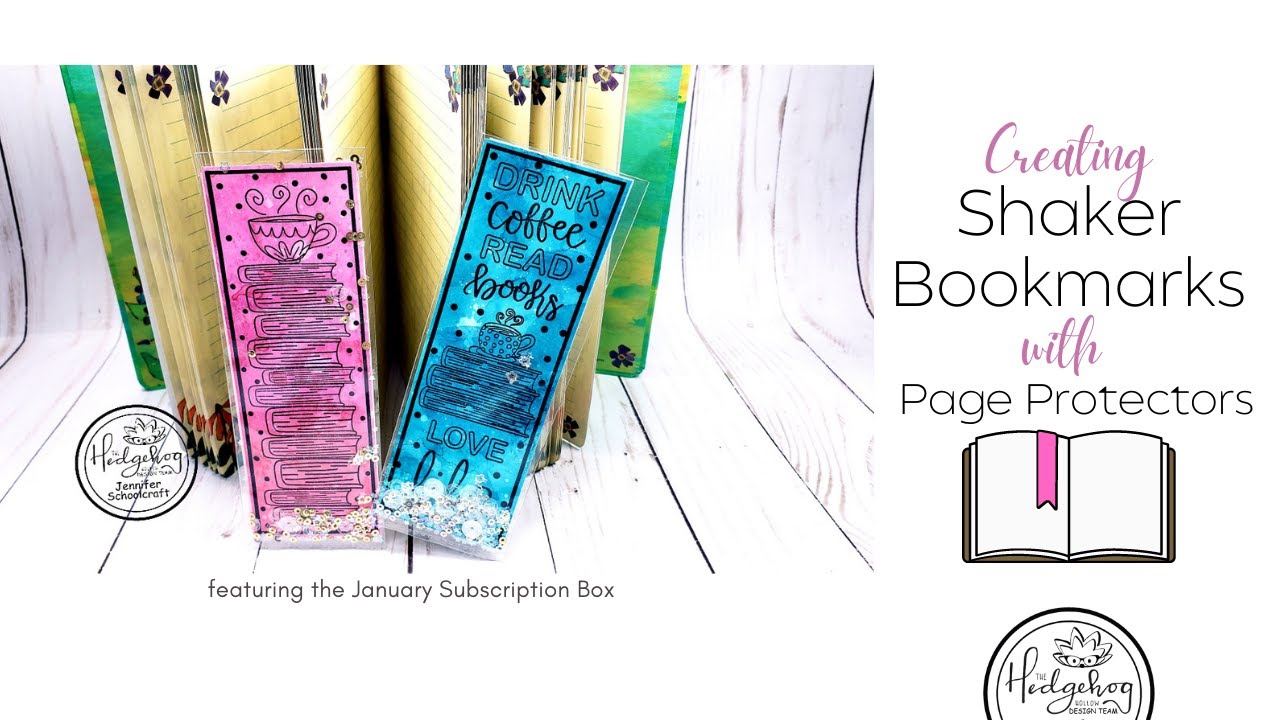Using Page Protectors to Create Fun Shaker Bookmarks