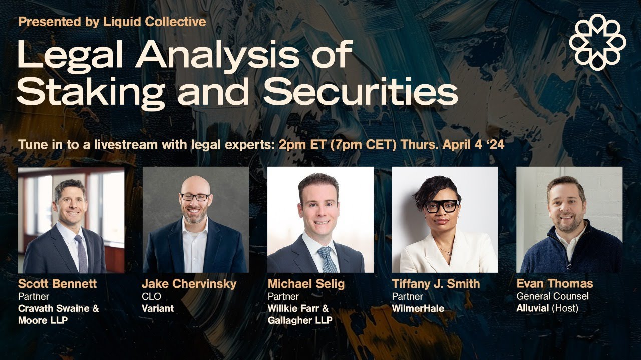Legal Analysis of Staking and Securities