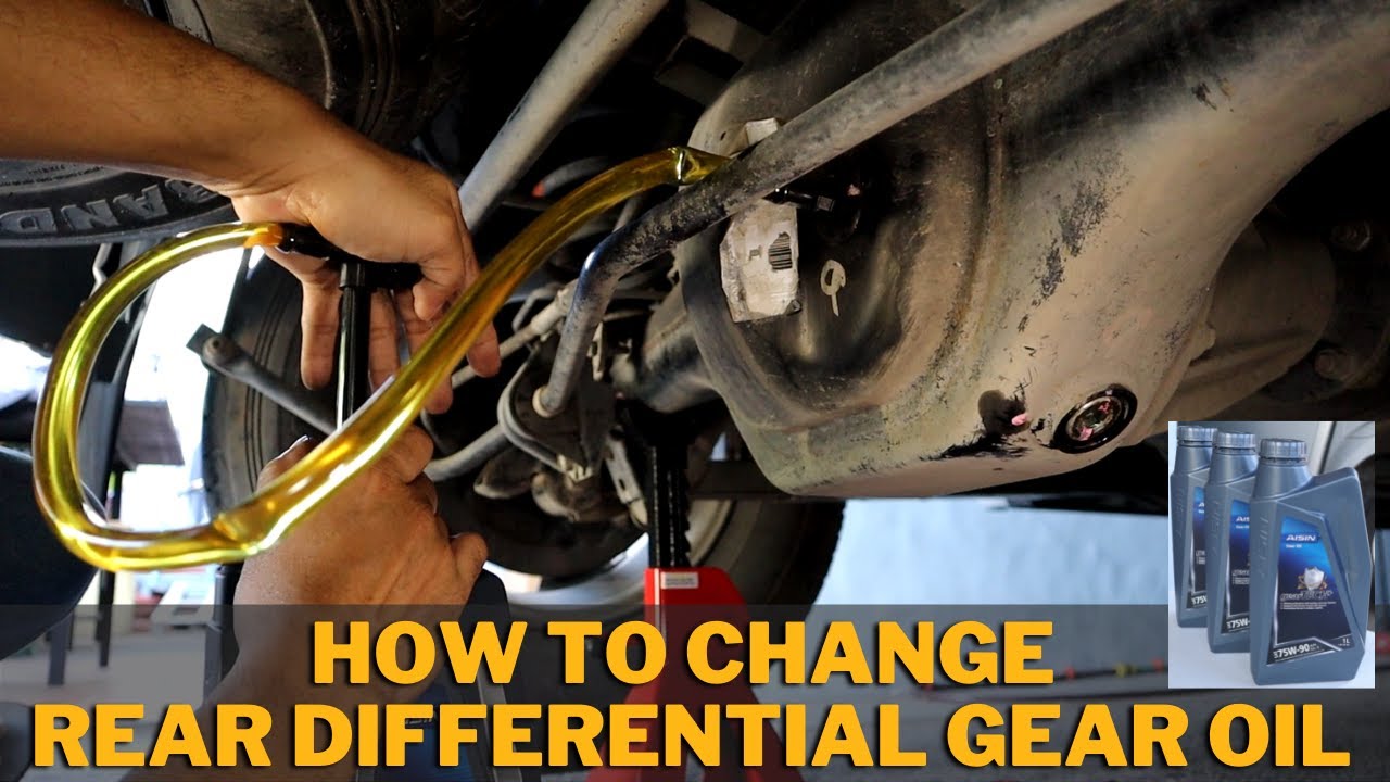 HOW TO CHANGE REAR DIFFERENTIAL GEAR OIL (NISSAN NAVARA)