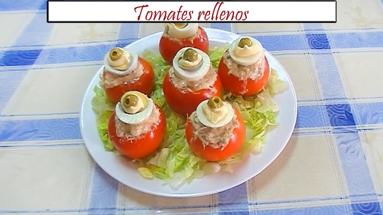 Tomates Rellenos con Atún | Receta de Cocina en Familia