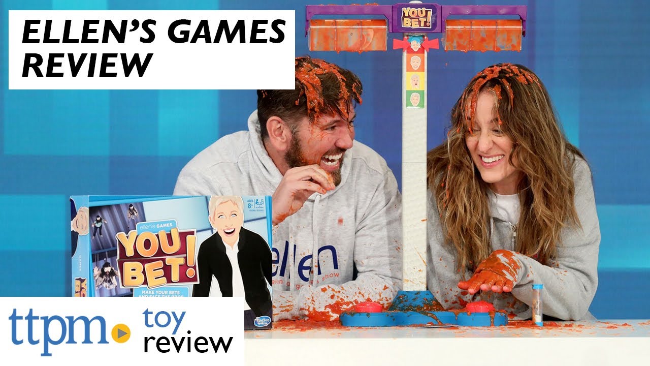 Ellen's Games Danger Word Blindfolded Musical Chairs and You Bet! from Hasbro