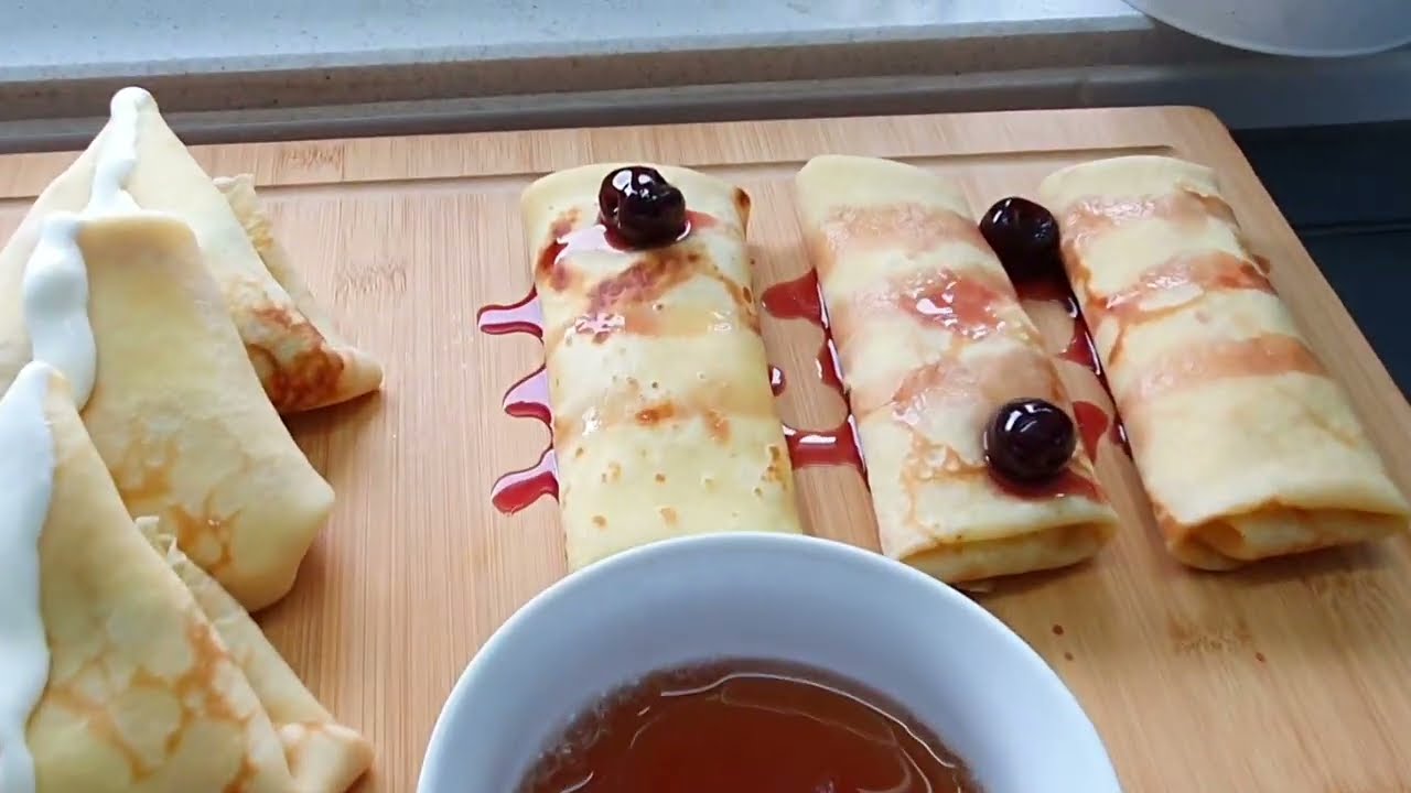Blintschiki Pfannkuchen russischer Art