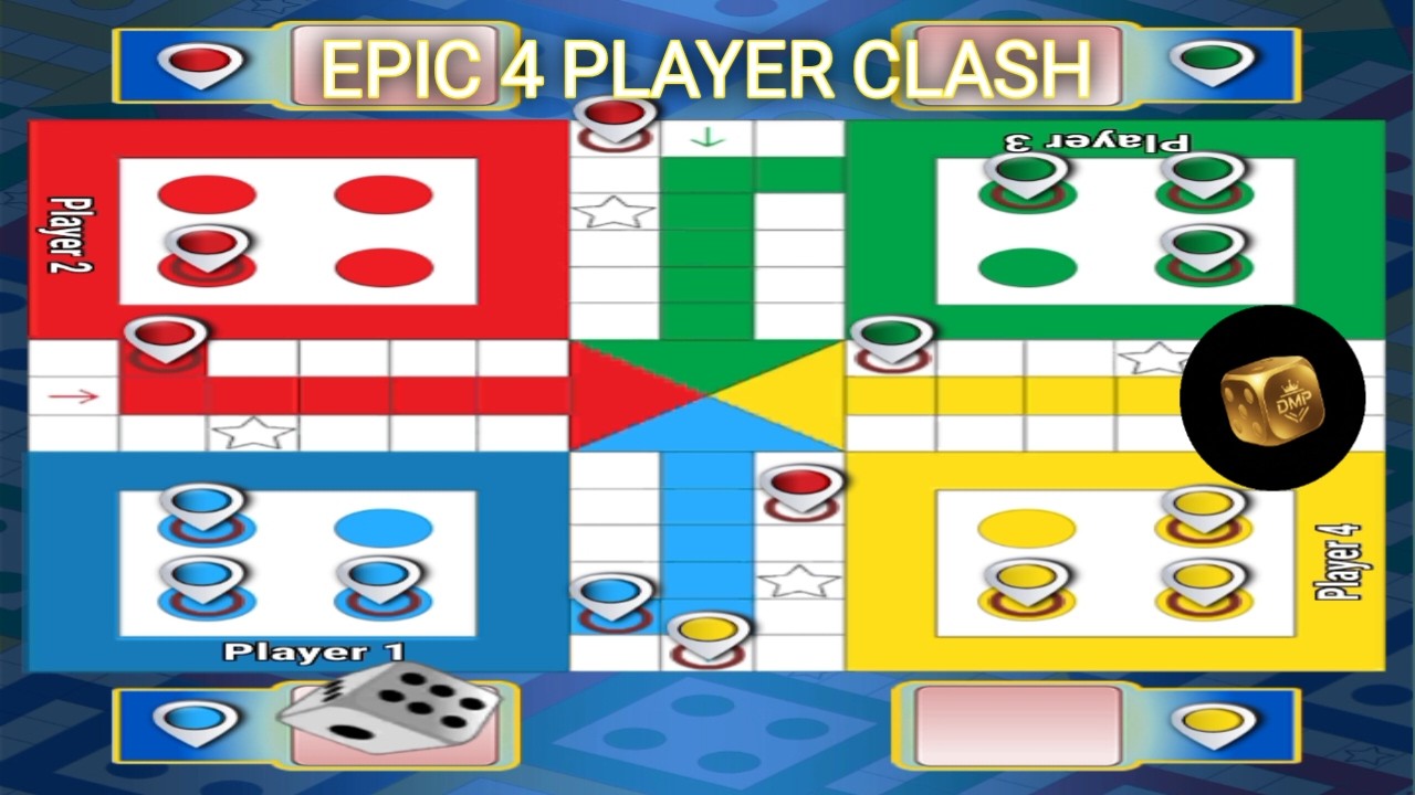 Epic 4 Player Ludo King Match | Intense Multiplayer Showdown 