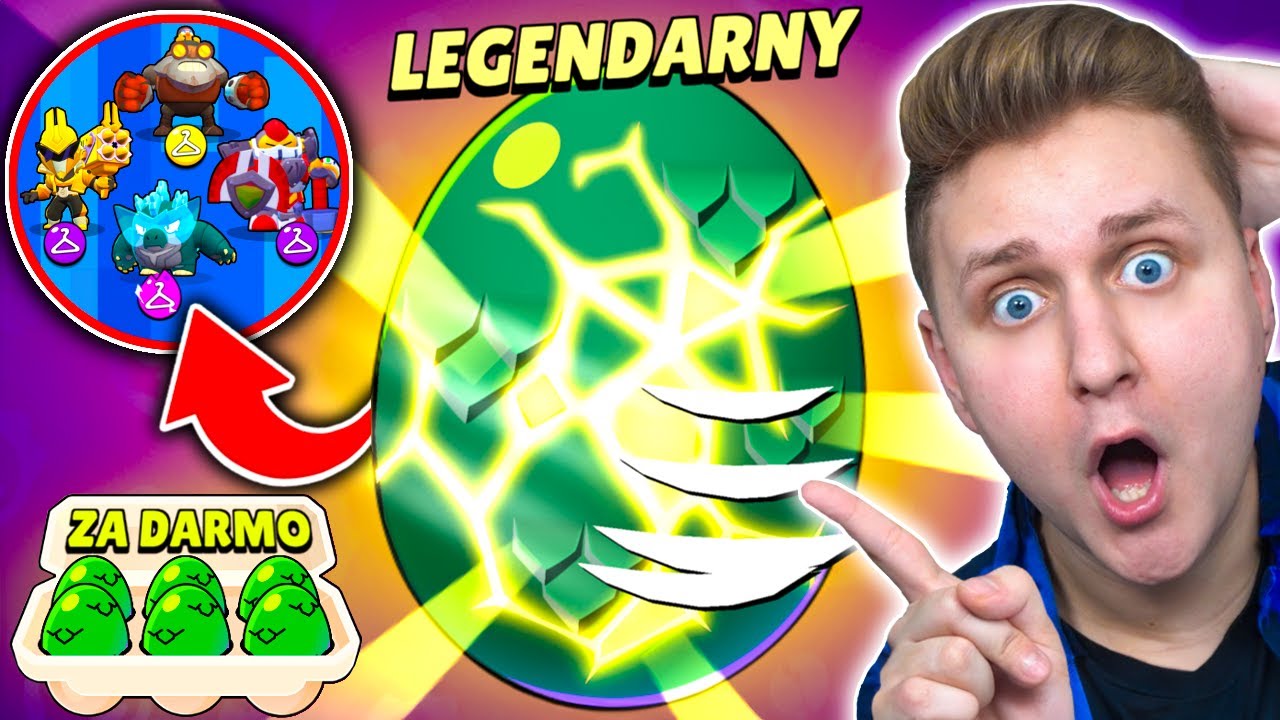 TRAFIŁEM *SKIN ZA 299 GEM&Oacute;W* Z JAJKA w BRAWL STARS! - WIELKI OPENING JAJ GODZILLI!😱(LEGENDA!)