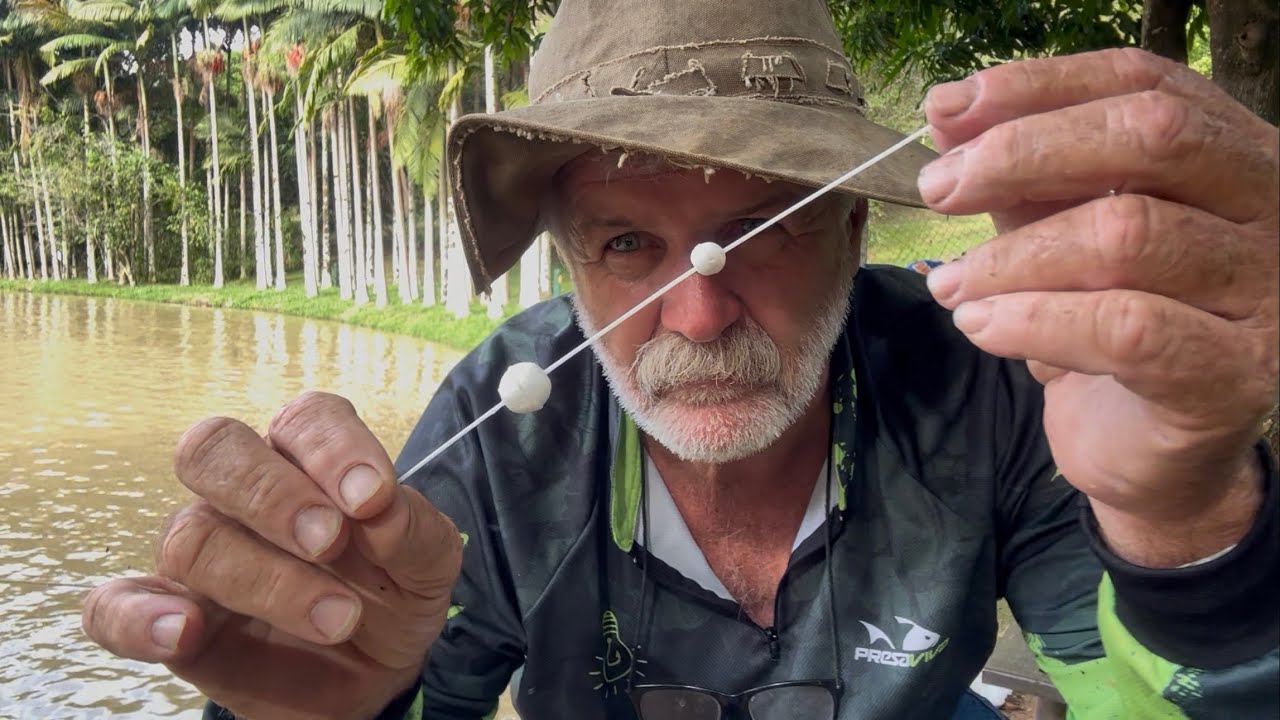 Testando boia pra pesca na di&aacute;ria. 
