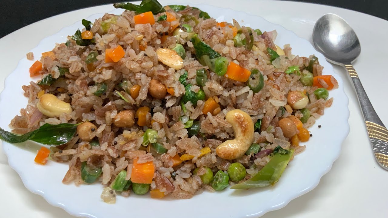 10 mins breakfast recipe/ சிகப்பு அவல் உப்புமா /Red rice poha/Aval Upma /Breakfast recipes in Tamil