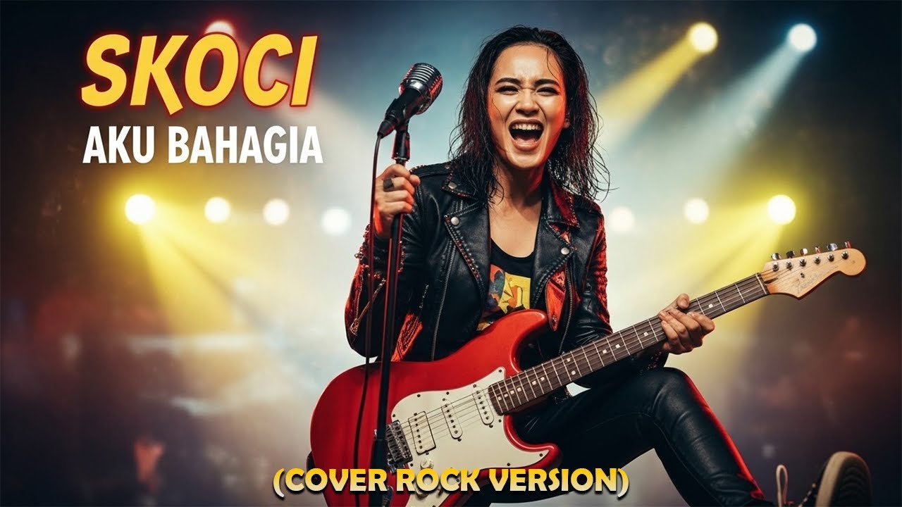 Skoci – Aku Bahagia 🎸 Rock Version | AI Cover by Harum Cover