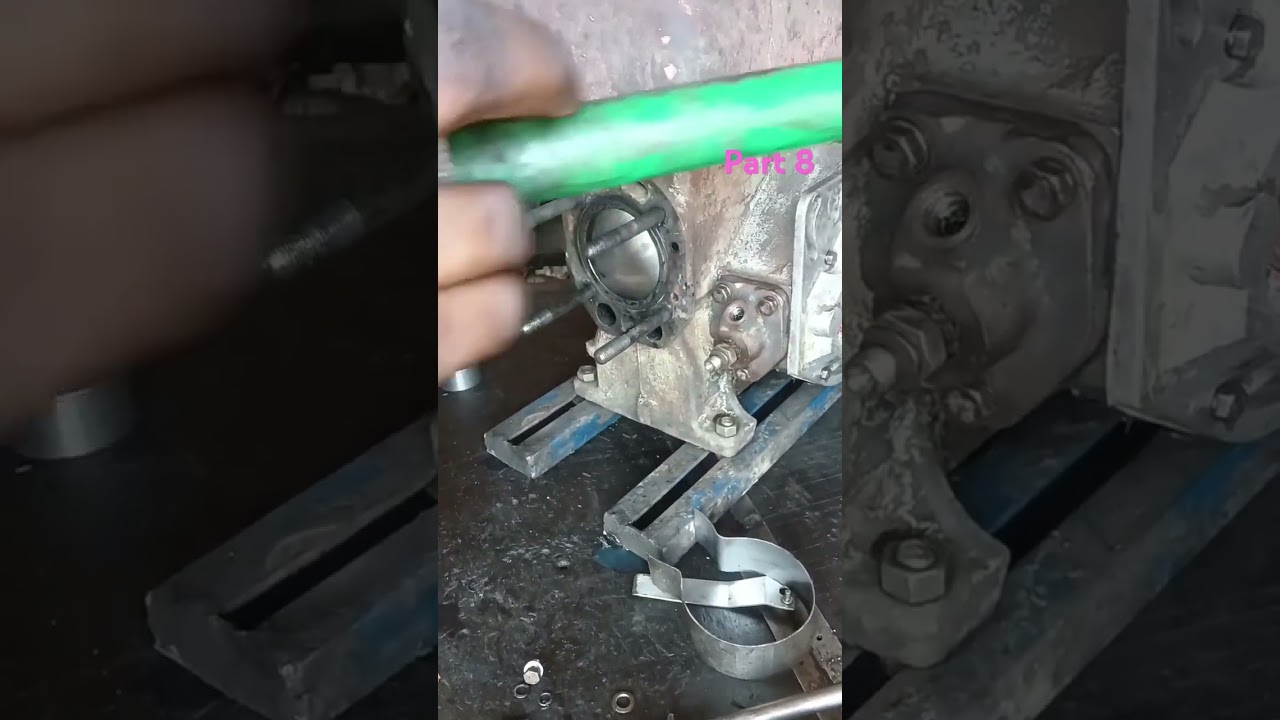 6hp pitter engine repai#automobile #mowerparts #mechanic #modificition #repair #automower #diy