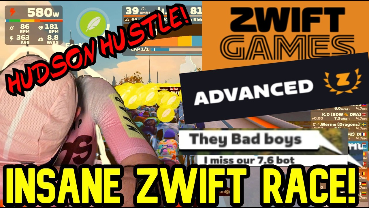 Zwift Games Stage 2 ADVANCED! - Hudson Hustle in New York