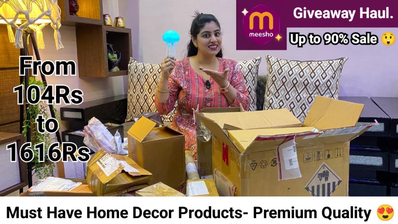 MEESHO HOME DECOR HAUL 2025 | Budget-Friendly Aesthetic Home  Makeover/GIVEAWAY for Subscribers