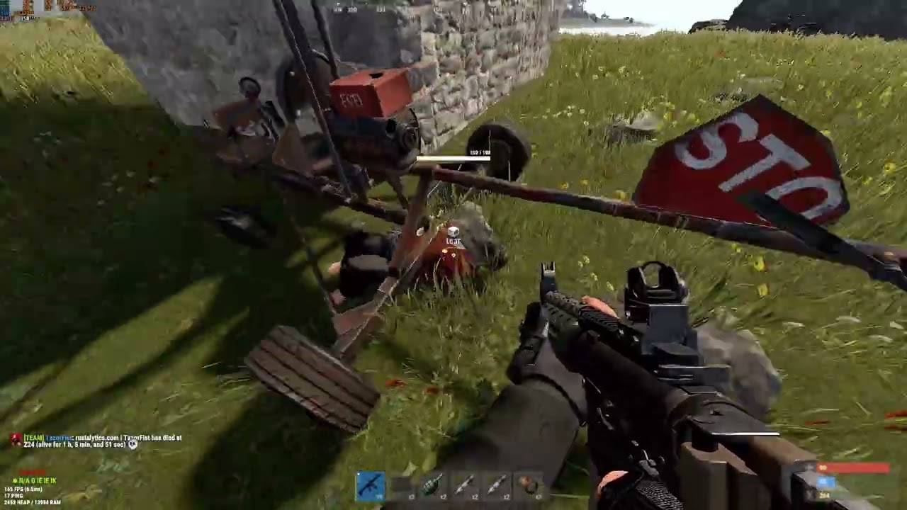 Rust Dead to a window door #rust #shorts #rustclips
