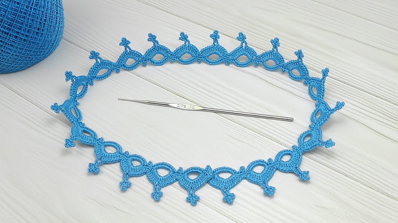 ЛЕНТОЧНОЕ КРУЖЕВО вязание крючком КАЙМА для ирландского вязания Easy to Crochet Lace Ribbon