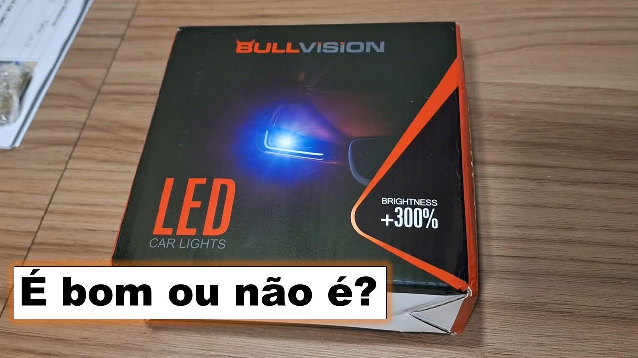 REVIEW E TESTE DO FAROL SUPER LED BULLVISION 100 MIL LUMENS – CARRO E MOTO