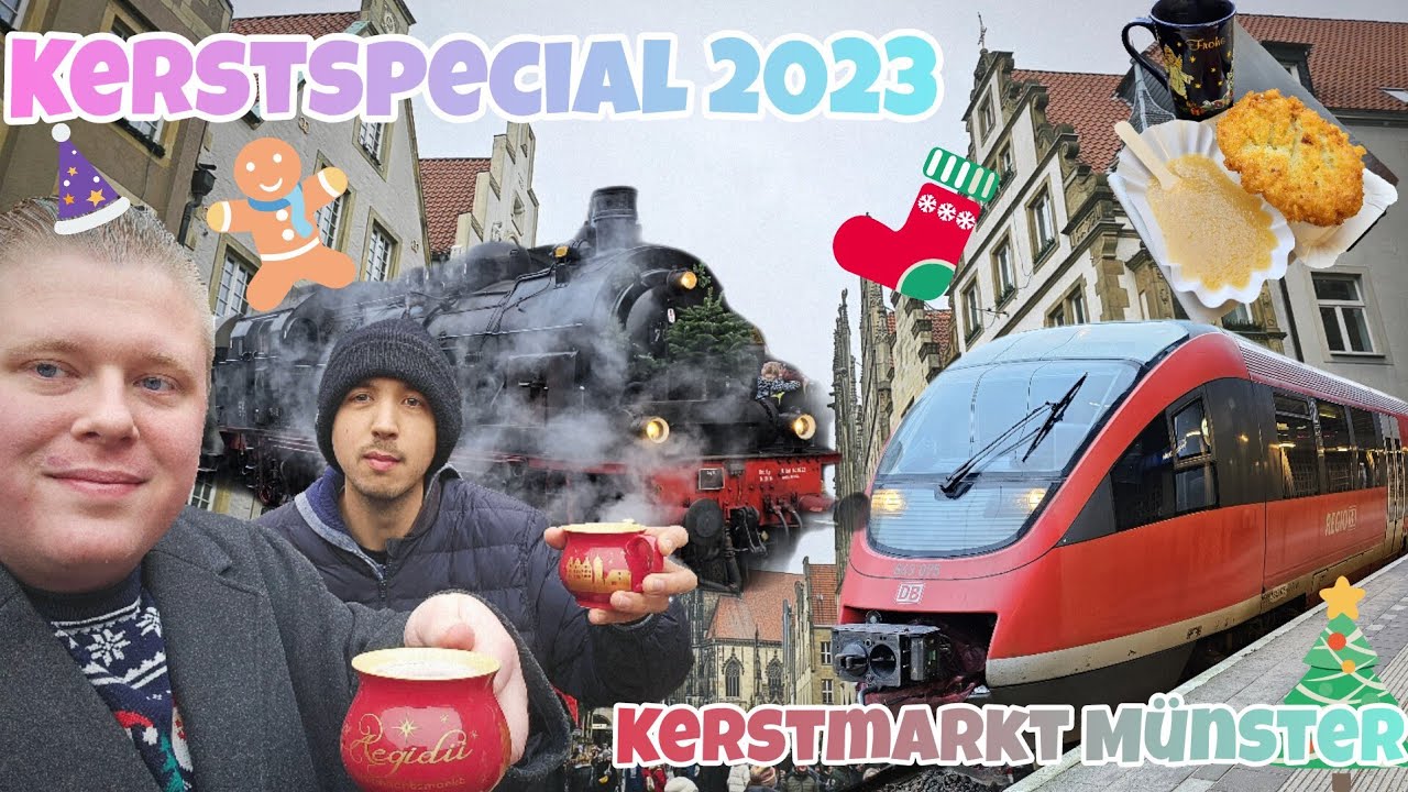 Kerstspecial 2023 | Glühwein op Duitse kerstmarkten in Münster ft. Neil | 