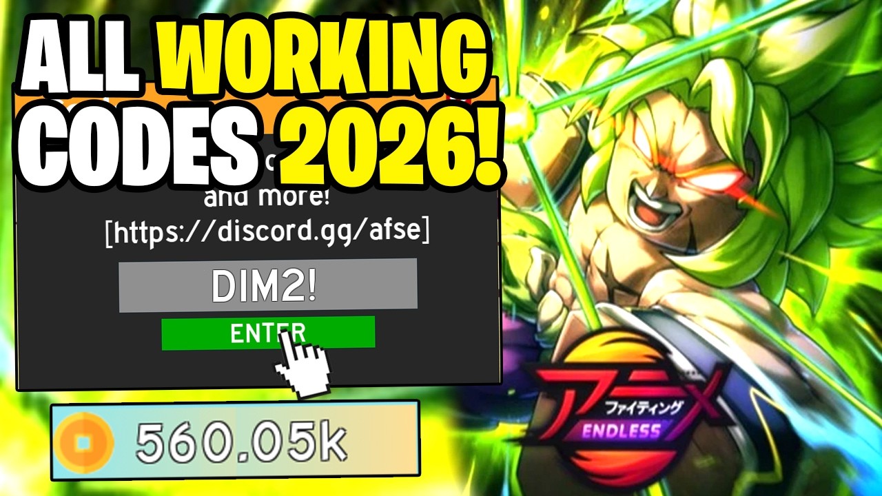 ALL WORKING CODES FOR ANIME FIGHTING SIMULATOR ENDLESS IN 2026! ANIME FIGHTING SIMULATOR ENDLESS