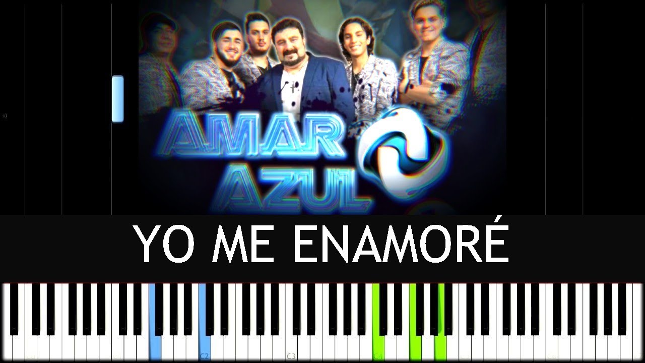 Amar Azul - Yo me enamoré 🎹 PIANO TUTORIAL FÁCIL | PARTITURA
