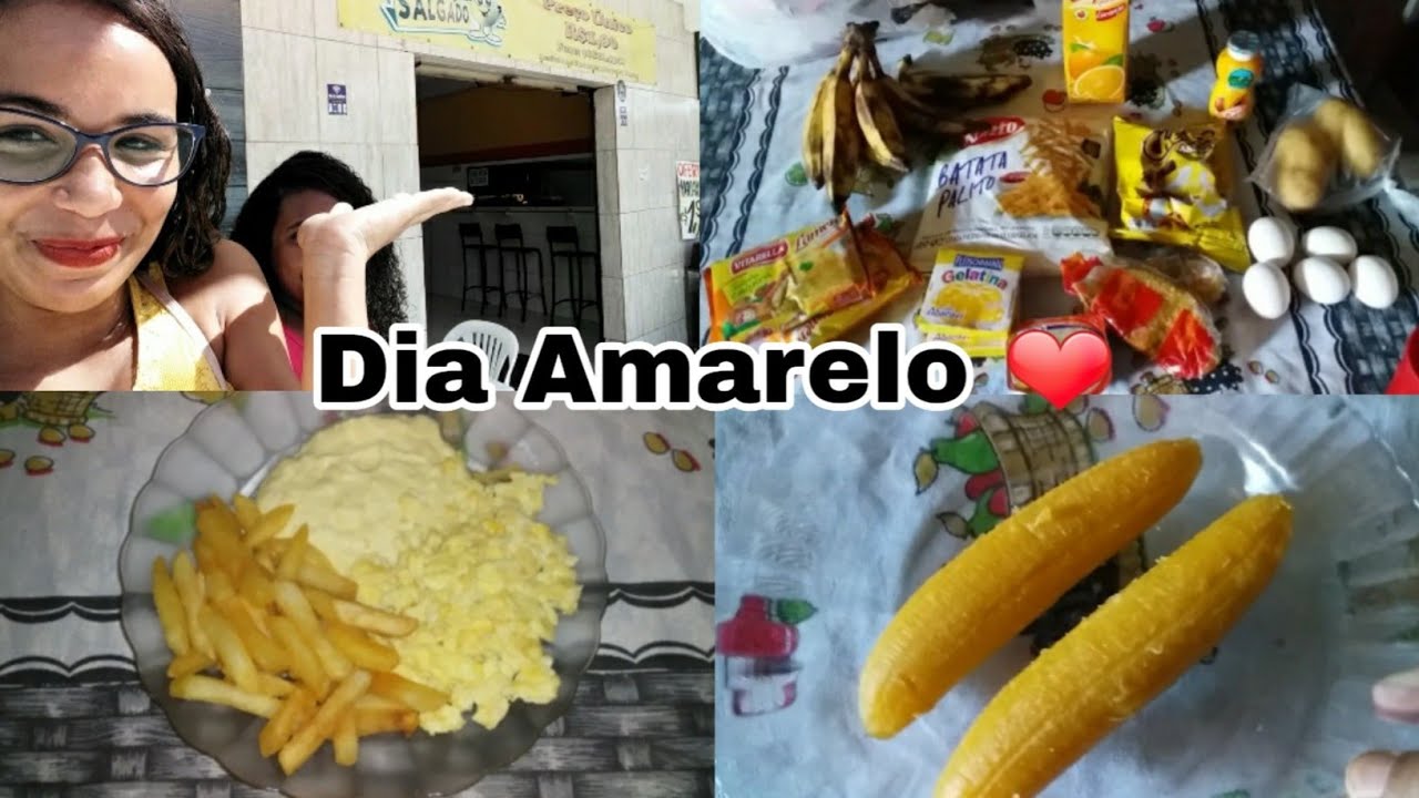 24 HORAS COMENDO COMIDAS AMARELAS ❤