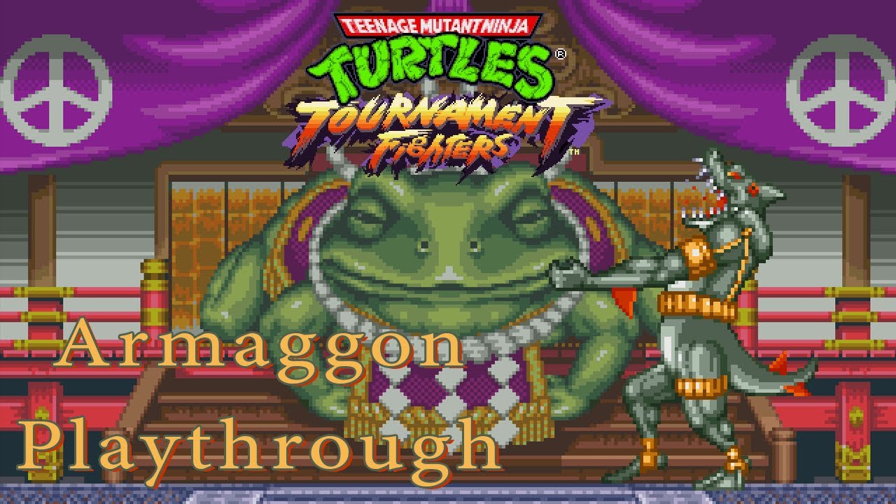 [RGP] Armaggon Playthrough - Hardest Difficulty (TMNT: Tournament Fighters - SNES)