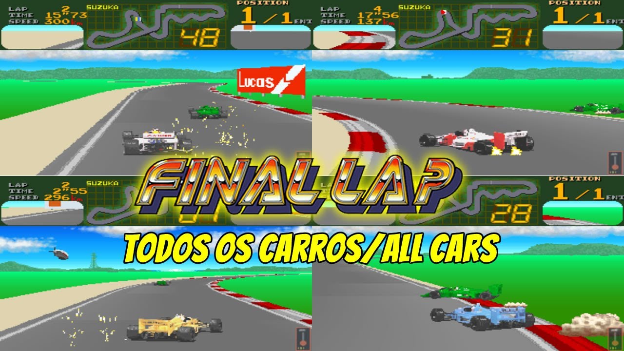 Final Lap - Arcade  (Namco System 2 Derivative) - All Cars - Full Races