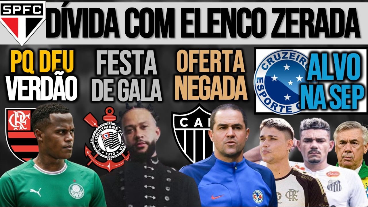 ARIAS DIZ PQ ESCOLHEU SEP AO FLA| FESTA DO MEMPHIS| SP FAZ ACORDO| REFORÇO NO ZÊRO, TÉCNCO NO GALO+