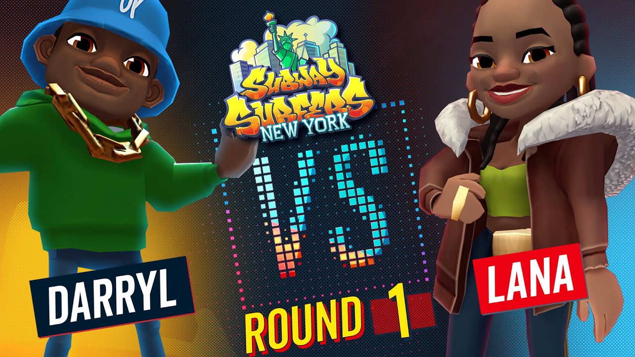 Subway Surfers Versus | Даррил против Ланы | Нью-Йорк - Раунд 1 | SYBO TV