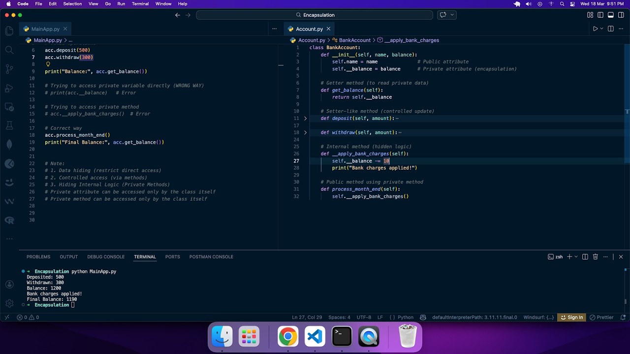 Encapsulation in Python Explained with Real Example | OOP Concepts for Beginners