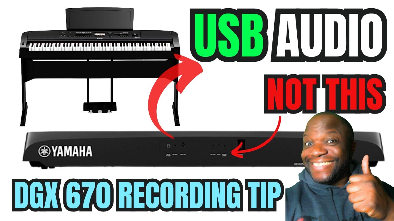 Yamaha DGX 670 - USB Audio on DGX Better than 1/4 Jack! 🎹😄