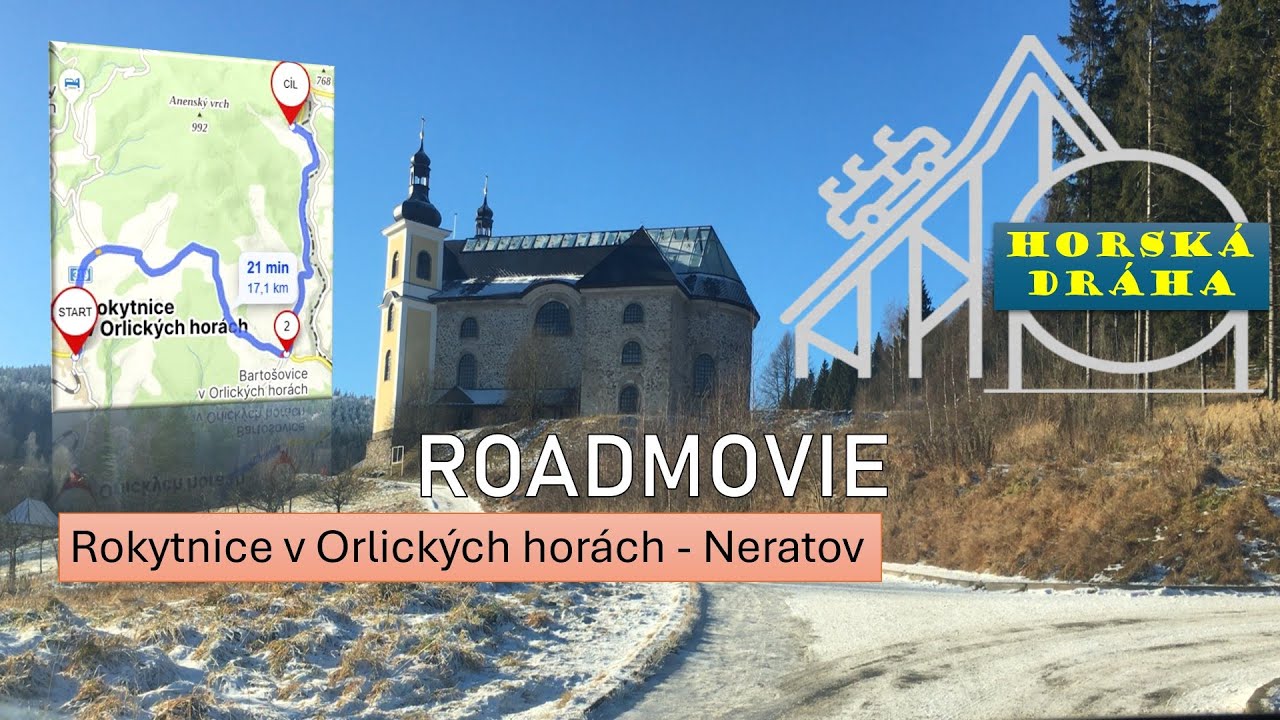 HORSKÁ DRÁHA 🎢 V ORLICKÝCH HORÁCH: Z ROKYTNICE❄️  K ZÁZRAKU V NERATOVĚ ⛪🔔 #lordpaulus #roadmovie