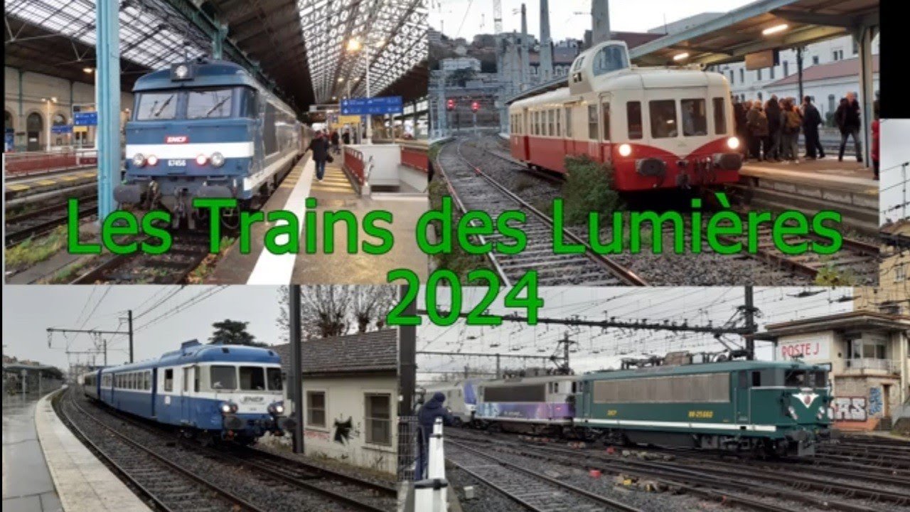 BB 25500, X3800, X2800, BB 67400 Les trains des lumières de Lyon 2024 !