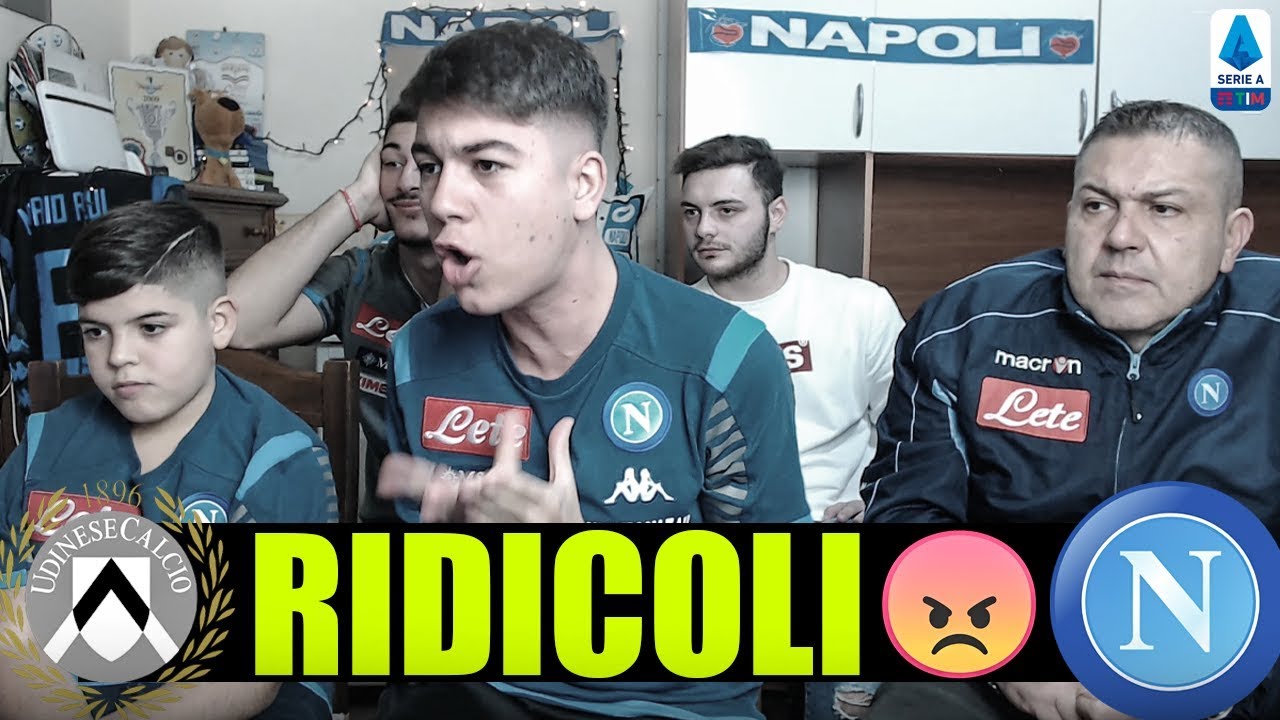 SIETE RIDICOLI!! BASTA!! UDINESE-NAPOLI 1-1 | LIVE REACTION NAPOLETANI
