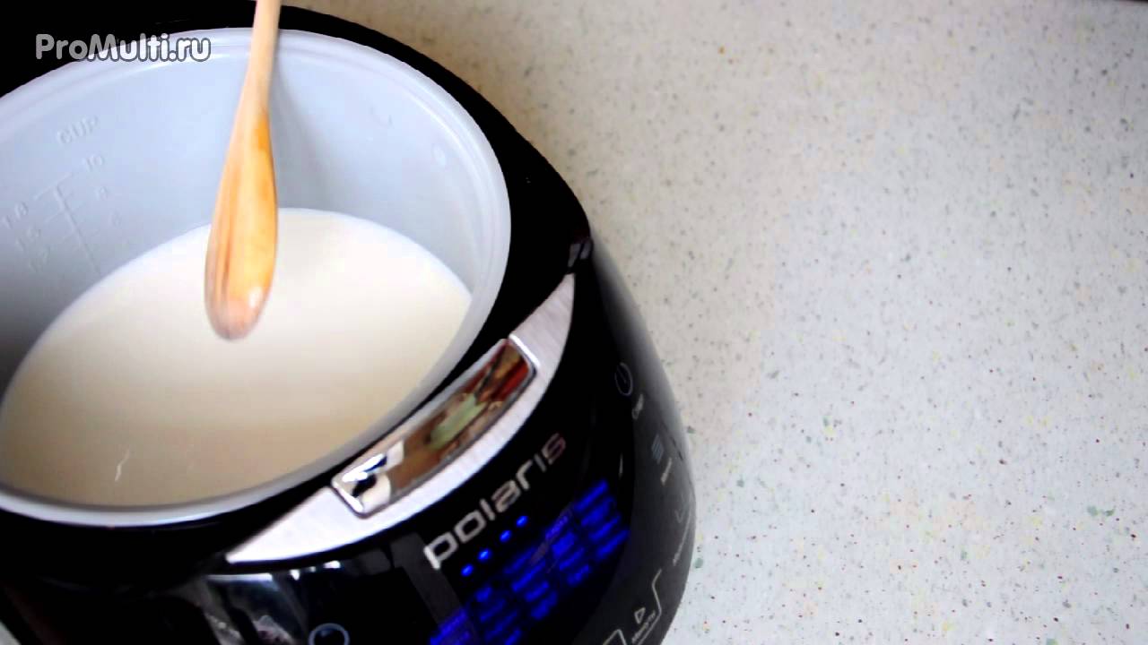 Молочная рисовая каша в мультиварке Поларис