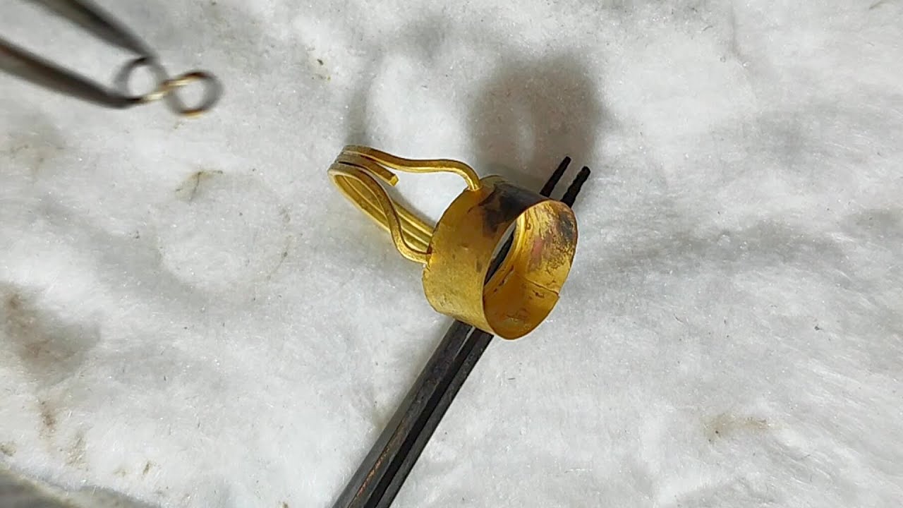 How to MELT Gold and Make Ring | Handmade Gold Ring Design