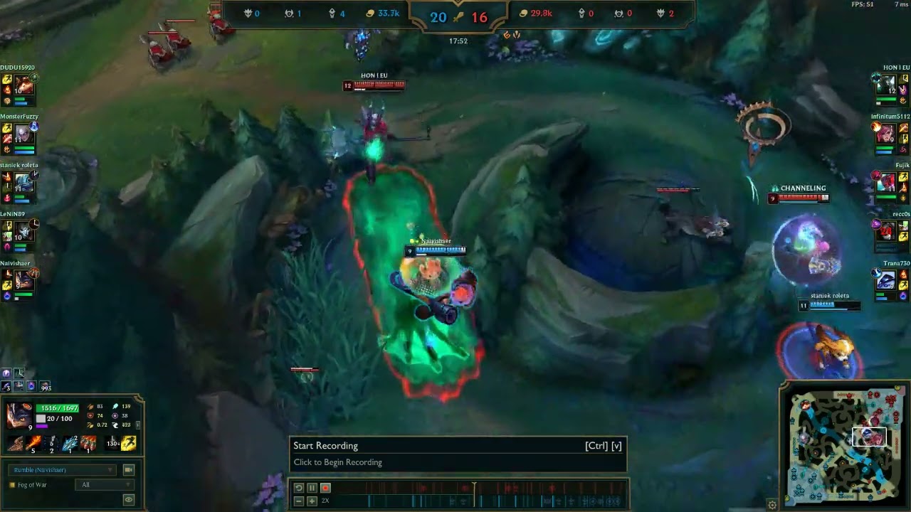 Rumble Support s12 League of Legends