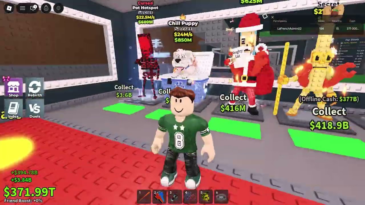 je vous montre la base de ma team sur steal a brainrot