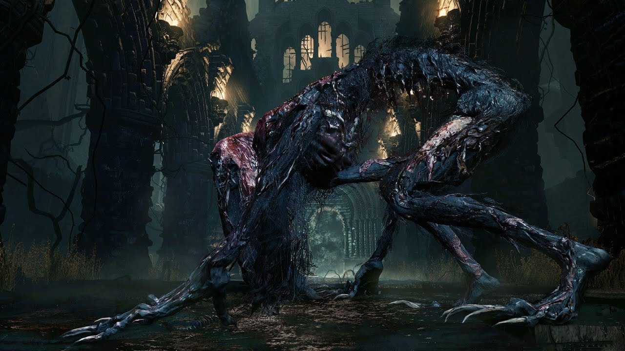 Bloodborne - Blood Starved Beast Boss Fight