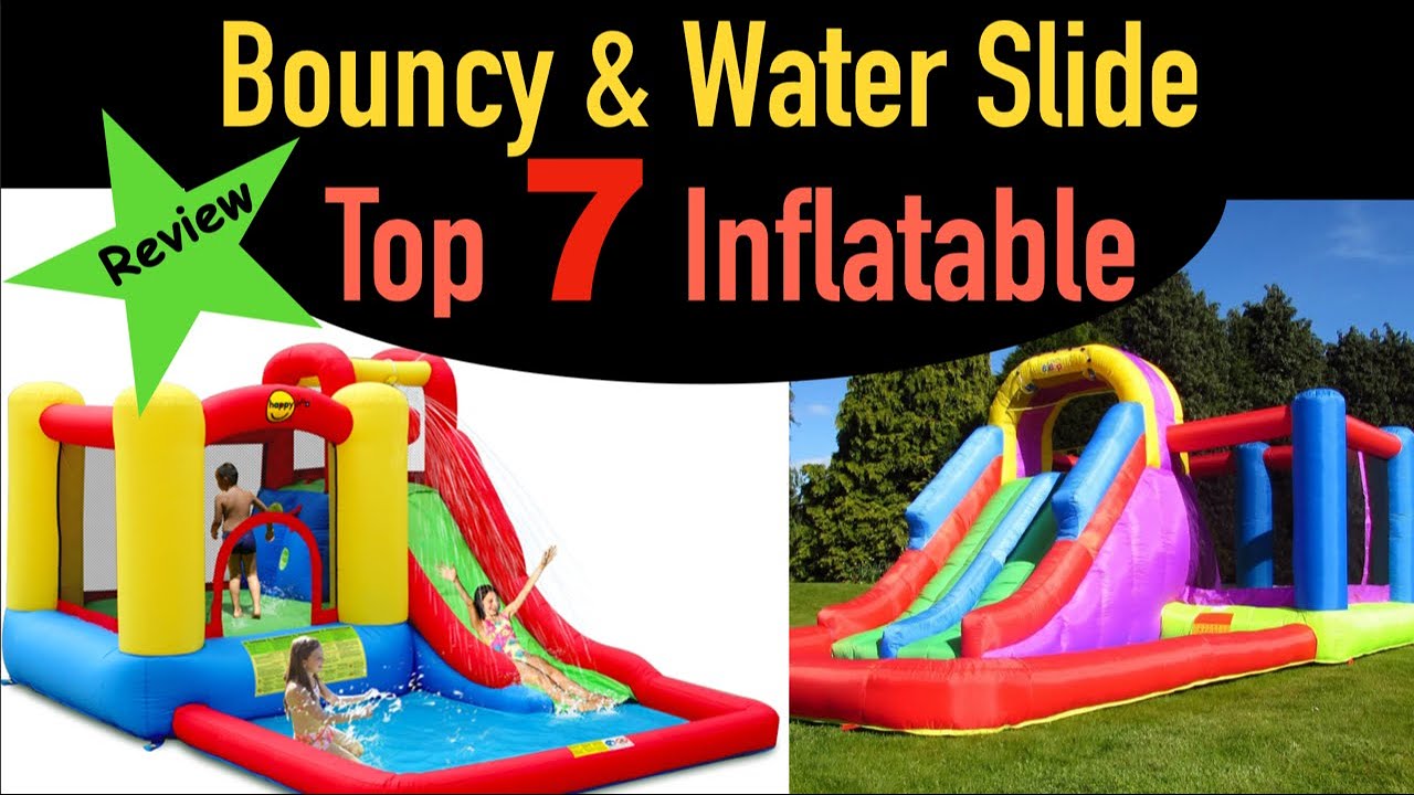 7 best Inflatable bouncy castle with water slide -Review