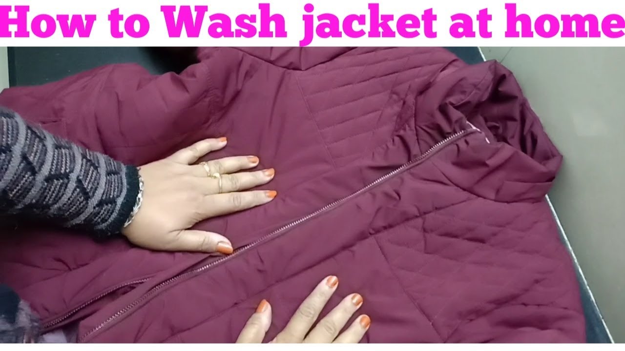 How to wash jacket at home/Easy jacket cleaning-monikazz kitchen