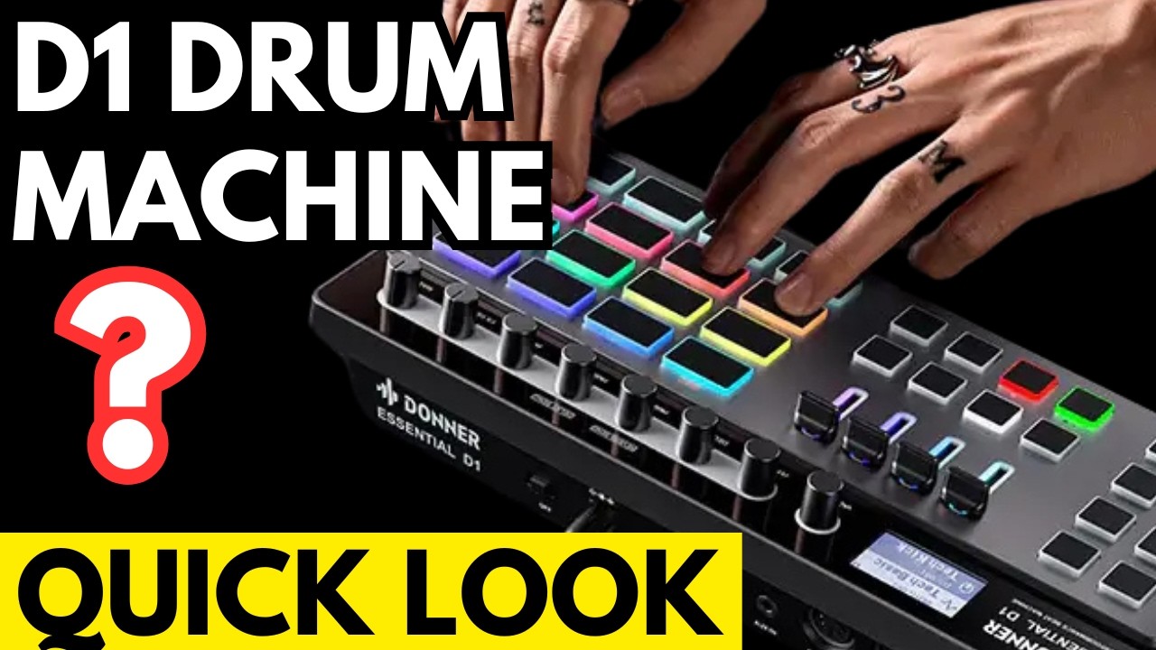Drum Machine for Beginners & Pros? Donner D1 Surprised Me! Essential D1 Drum Machine QUICK LOOK