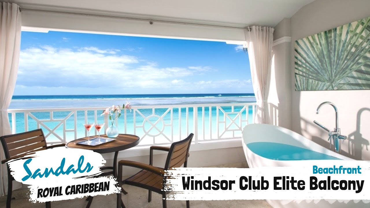 Windsor Beachfront Club Elite Level BT | Sandals Royal Caribbean | Full Walkthrough Tour & Review 4K