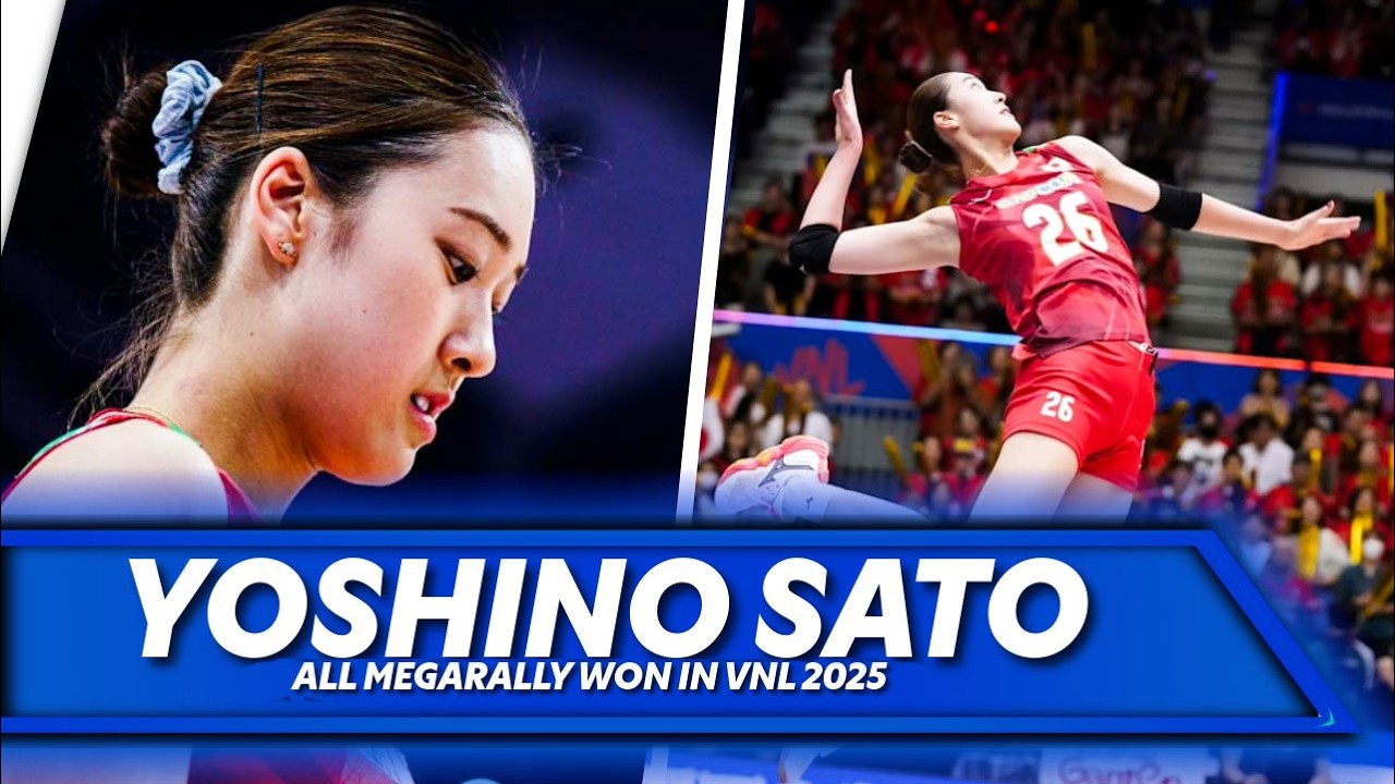 YOSHINO SATO, All best rallies won in VNL 2025 | Best Performance | LVF 2025/26