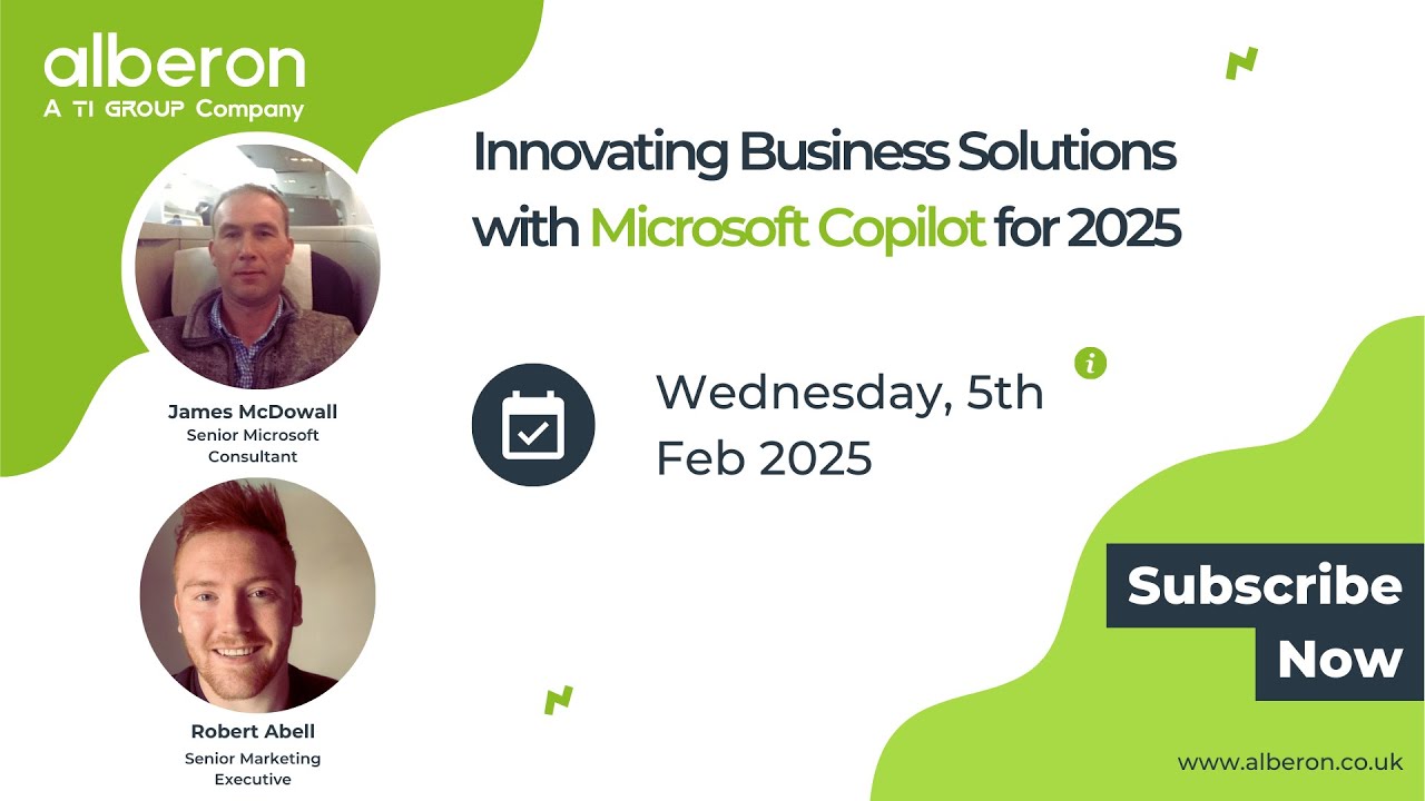 Alberon Feb Webinar Innovating Business Solutions with Microsoft Copilot AI