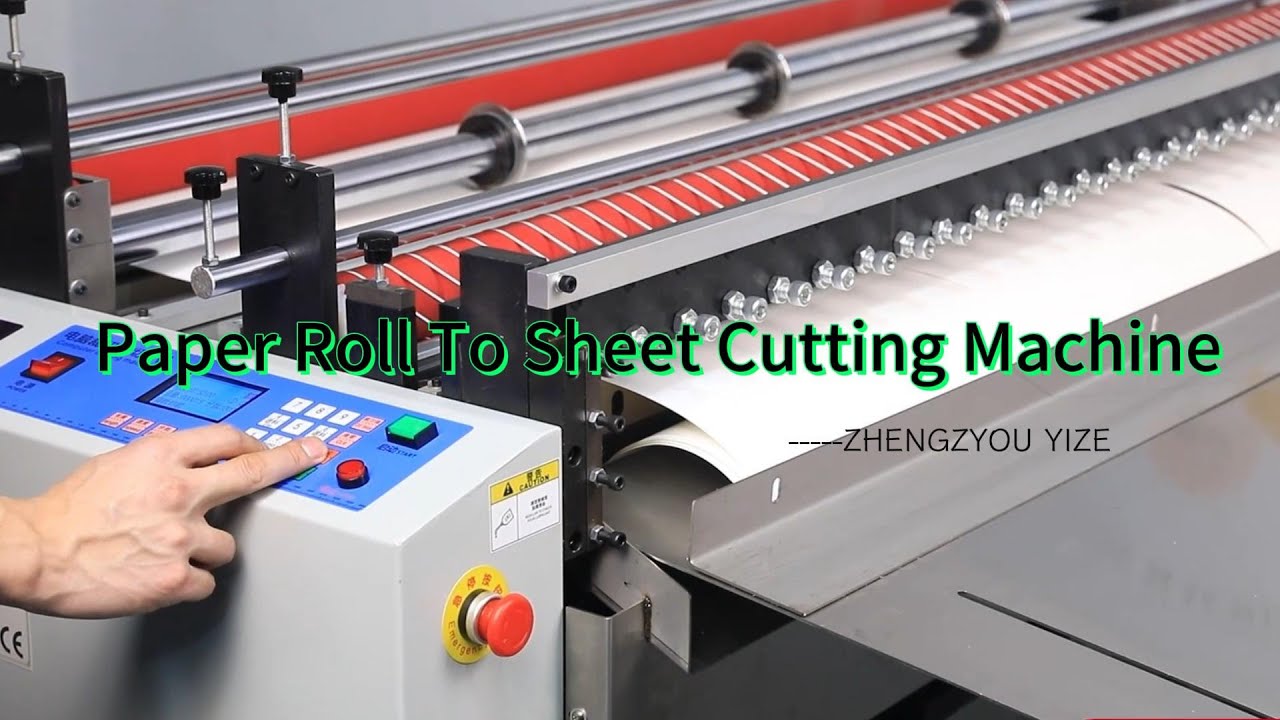 High-speed and precise paper roll cutting machine #cuttingmachine #cuttingpaper