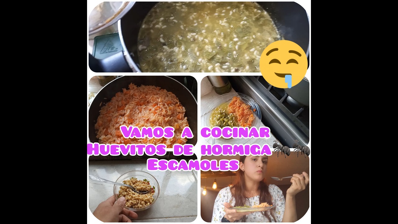 VAMOS A COCINAR HUEVOS DE HORMIGA!!!!(ESCAMOLES TIPICOS DE HIDALGO)